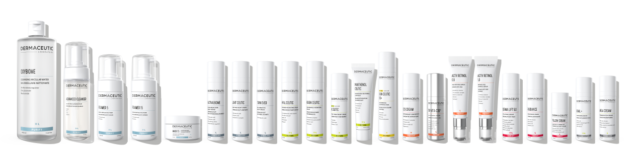 Dermaceutic group bottles Cosmeceuticals & Cliniceuticals V1 0224